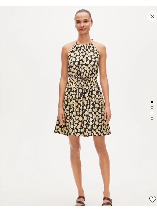 J. Crew Dresses & Skirts - J.Crew Lemon Print Halter Dress XL NWT Adjustable Waist Cotton